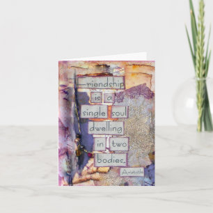 L'Amitié Est Une Carte Soul Unique