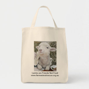 lammeren zijn vrienden geen eten tote bag