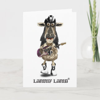 Lammy Lamb een Heavy Metal rock SHEEP Kaart