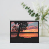 Lamoka Lake Sunset Briefkaart (Staand voorkant)
