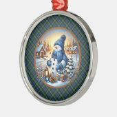Lamont Ancient Scottish Tartan Christmas Metalen Ornament (Links)