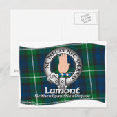 Lamont Clan Briefkaart (Voorkant / Achterkant)