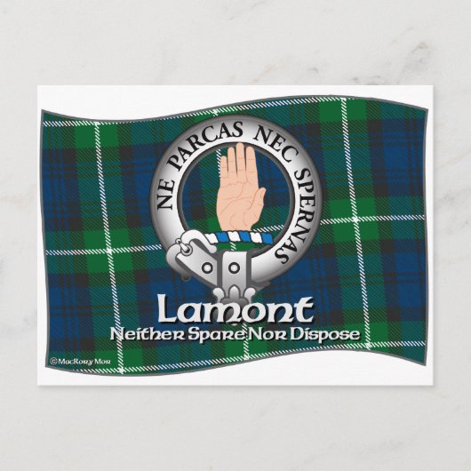 Lamont Clan Briefkaart (Voorkant)