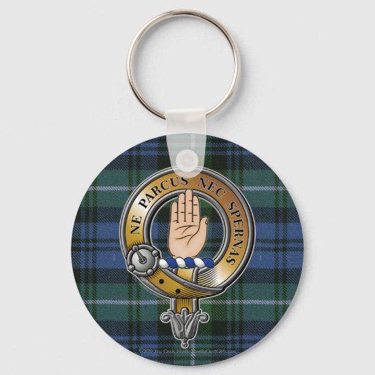 Lamont Tartan & Badge Sleutelhanger (Voorkant)