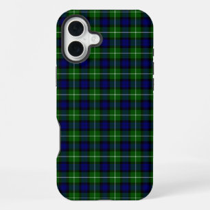 Lamont tartan blauw groen geruit iPhone 16 plus hoesje