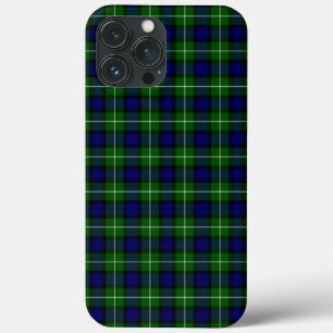 Lamont tartan blue green plaid iPhone 13 pro max hoesje