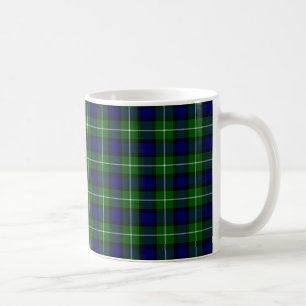 Lamont tartan blue green plaid koffiemok
