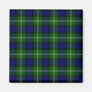 Lamont tartan blue green plaid magneet