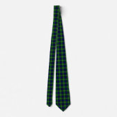 Lamont tartan blue green plaid stropdas (Achterkant)