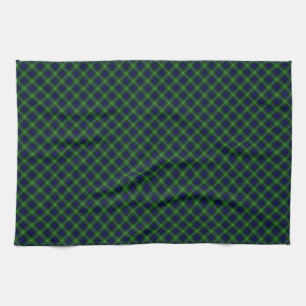 Lamont tartan blue green plaid theedoek