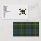 Lamont Tartan Skull No Banner Visitekaartje (Voorkant / Achterkant)