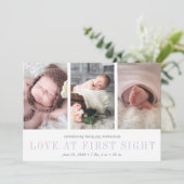 L'amour à la première vue Trois Faire-part de nais (Debout devant)
