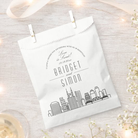 L'amour à Nashville | Sacs de faveur de mariage (Coupé)