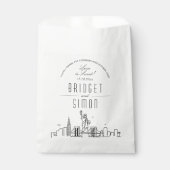 L'amour à New York | Sacs de préférence de mariage (Devant)