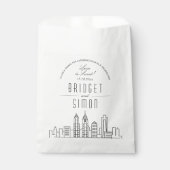 L'amour à Philadelphie | Sacs de faveur de mariage (Devant)