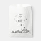 L'amour à Pittsburgh | Sacs de faveur de mariage (Devant)