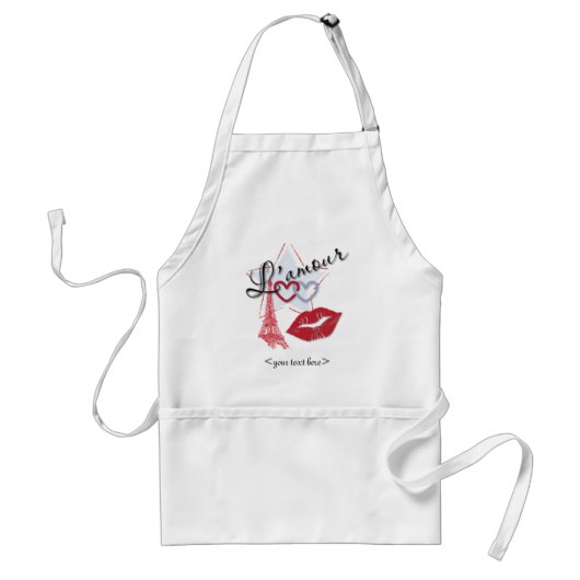 L'amour Apron Standaard Schort (Voorkant)