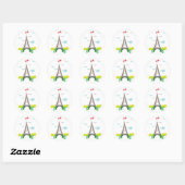 L'amour aux Stickers Tour Eiffel (Feuille)