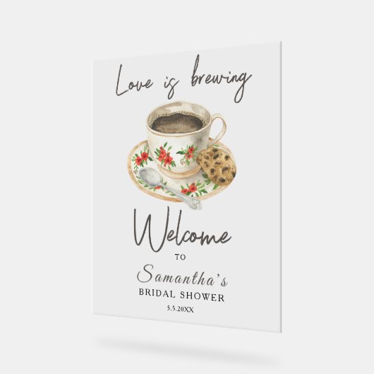 L'amour brasse Café Douche nuptiale bienvenue (Angle)