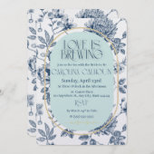 L'amour brasse des invitations de douche nuptiale (Devant / Derrière)