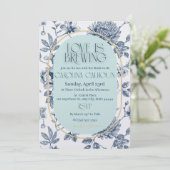 L'amour brasse des invitations de douche nuptiale (Debout devant)