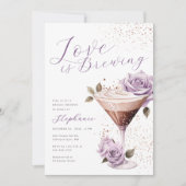 L'amour brasse Floral Bridal Shower Invitation (Devant)