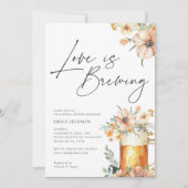 L'amour brasse Floral Bridal Shower Invitation (Devant)