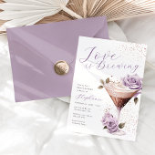 L'amour brasse Floral Bridal Shower Invitation