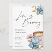 L'amour brasse Floral Bridal Shower Invitation (Devant)