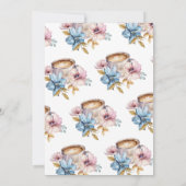 L'amour brasse Floral Bridal Shower Invitation (Dos)