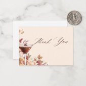 L'amour brasse la Carte de remerciements (Devant/Arrière en situation)