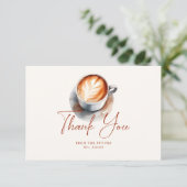 L'amour brasse la Fête des mariées Carte de remerc (Debout devant)