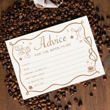 L'amour brasse la Fête des mariées de café carte c