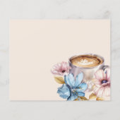 L'amour brasse la Fête des mariées de café Carte d (Dos)