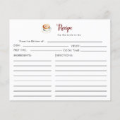 L'amour brasse la Fête des mariées Recette Carte (Devant)