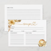 L'amour brasse la Fête des mariées Recette Cartes (Devant / Derrière)