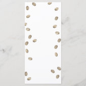 L'amour brasse le menu de la douche nuptiale (Dos)