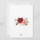 L'amour brasse le thé douche la marsala invitation (Dos)