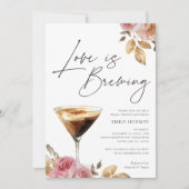 L'amour brasse l'élégante invitation à la douche n (Devant)