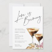 L'amour brasse l'élégante invitation à la douche n (Devant)