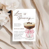 L'amour brasse Martini nuptiale douche Invitation
