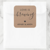 L'amour brasse, Sticker café, Mariage, Kraft (Sac)