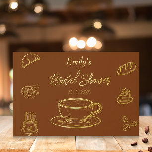 L'amour Brun Doré se prépare Café Shower de Mariée