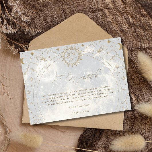 L'amour céleste Gratitude Photo Mariage Merci