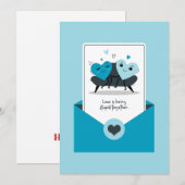 L'amour, c'est être stupide ensemble - Carte Blue  (Devant / Derrière)