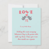 L'amour change tout | Carte Saint Valentin (Dos)