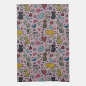 L'amour choie la serviette de plat (Vertical)