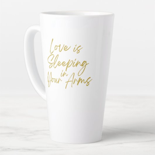 L'amour coule dans tes bras Tall Latte Mug (Angle gauche)