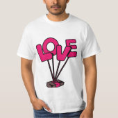"L'amour dans chaque étincelle". T-shirt autocolla (Devant)