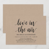 L'amour dans l'air, invitations pour une fugue de (Devant / Derrière)